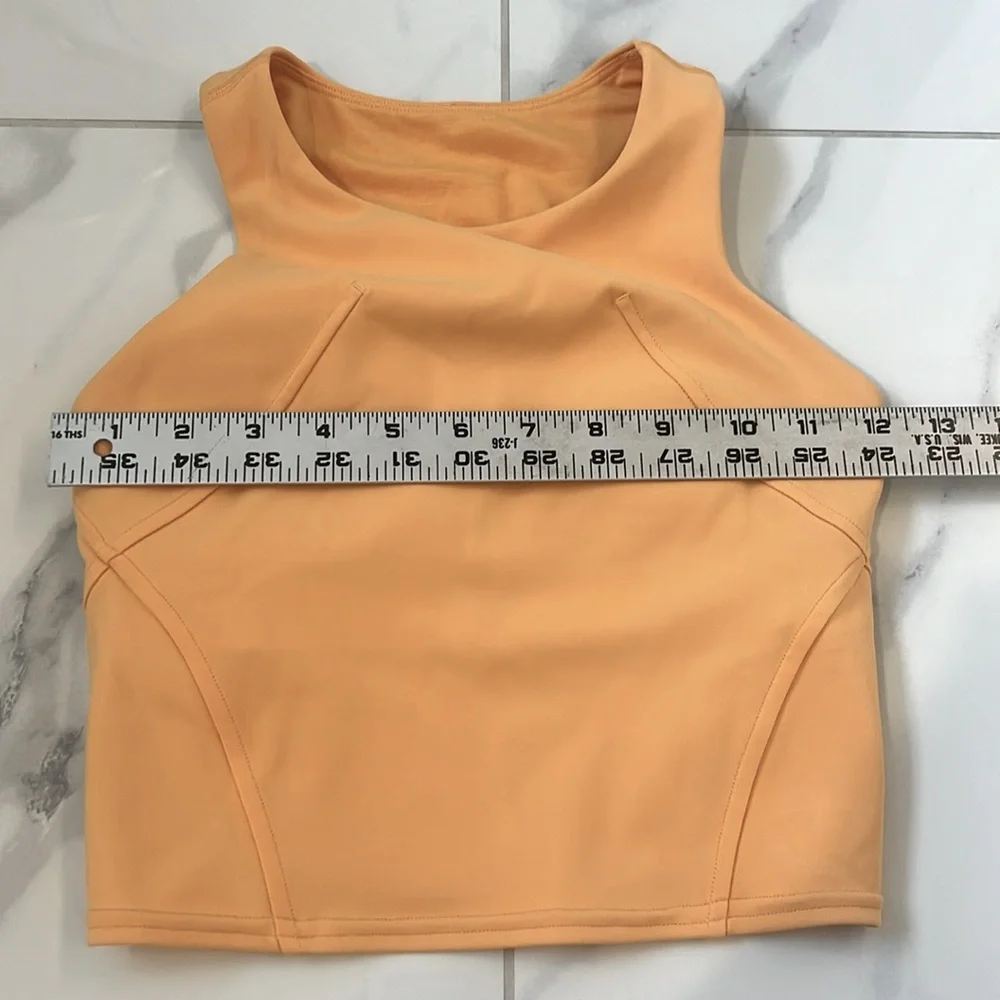 Lululemon Wunder Train Racerback Tank Top Orange Mango Dream Women’s Size 0